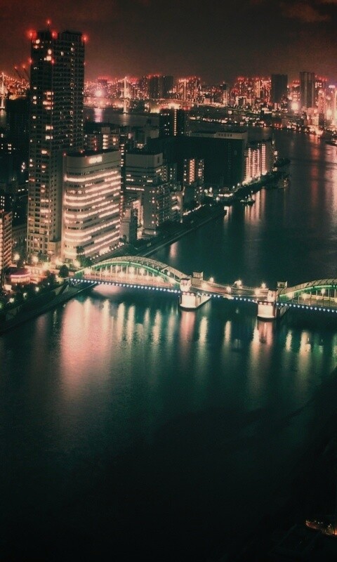 Панорама Токио обои