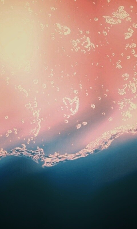 Пузырьки в воде обои