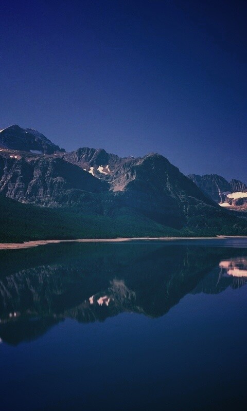 Синее горное озеро обои