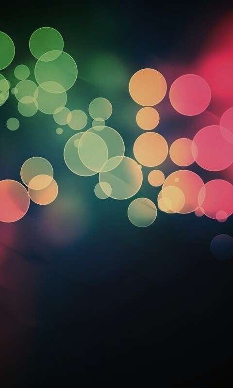 Разноцветные круги света обои