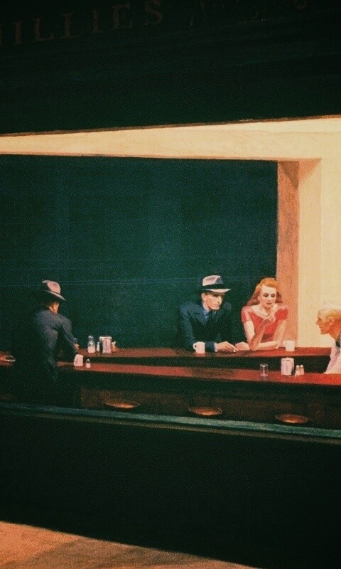 Ночное кафе обои