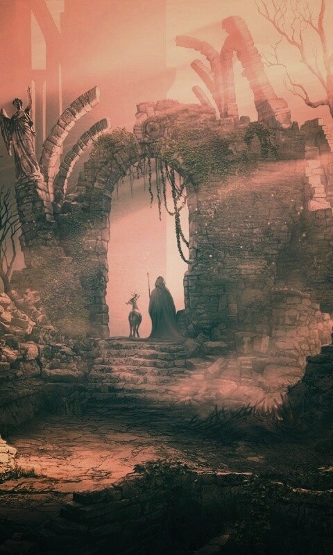 Маг в руинах обои