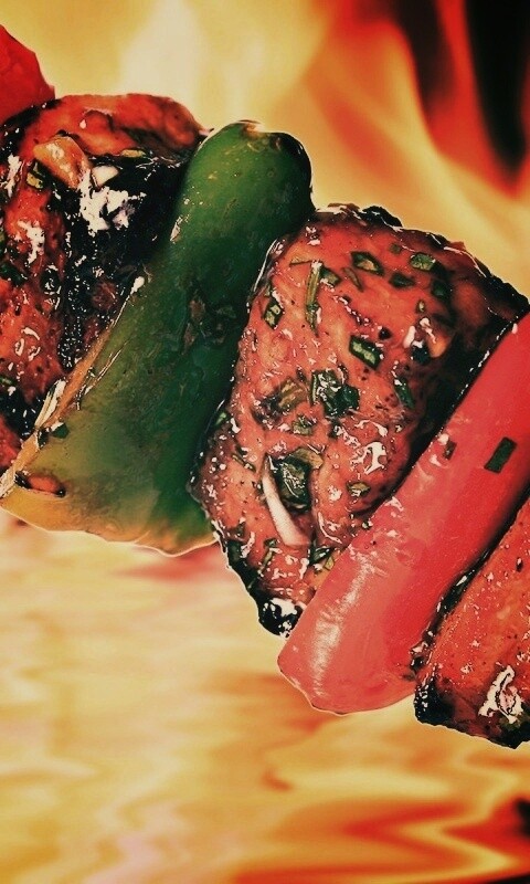 Сочный шашлычок обои