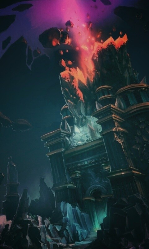 Вход в вулканический храм обои