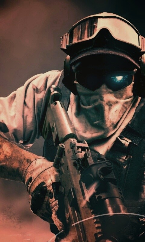 Боец в маске обои