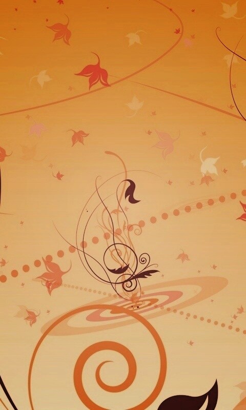 Цветы и завитки обои