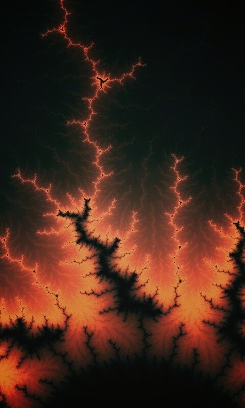 Огненные молнии обои