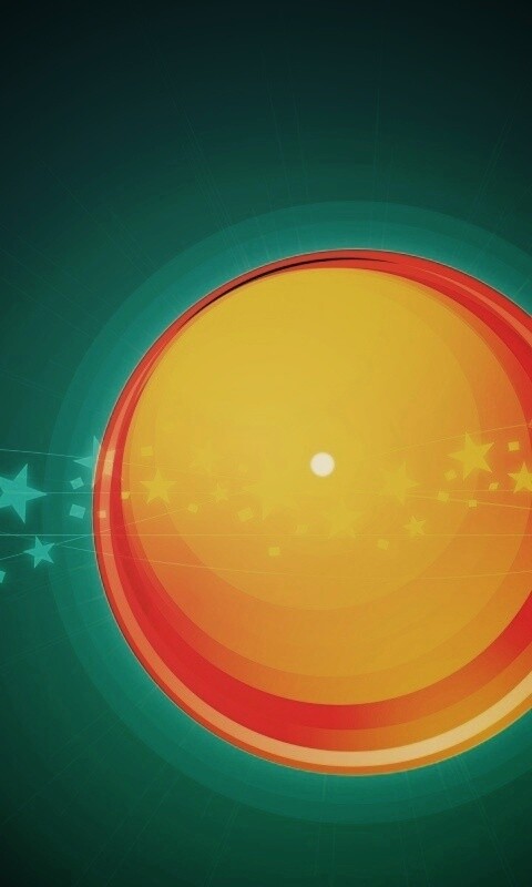 Большой красно-желтый круг обои