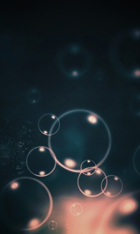 Пузыри в темной воде обои