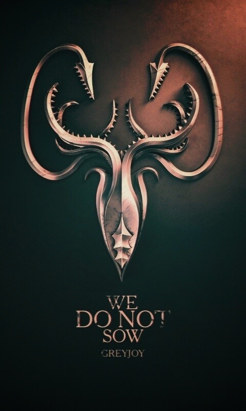 Металлический герб дома Грейджой обои