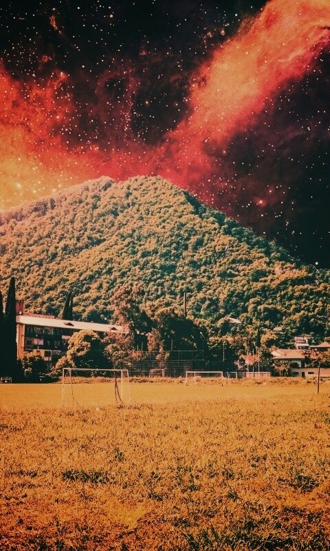 Под удивительным небом обои