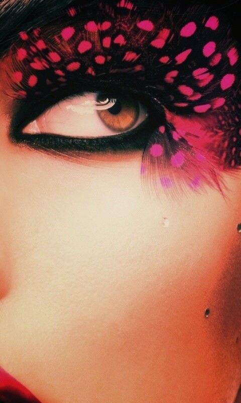 Макияж крупным планом обои