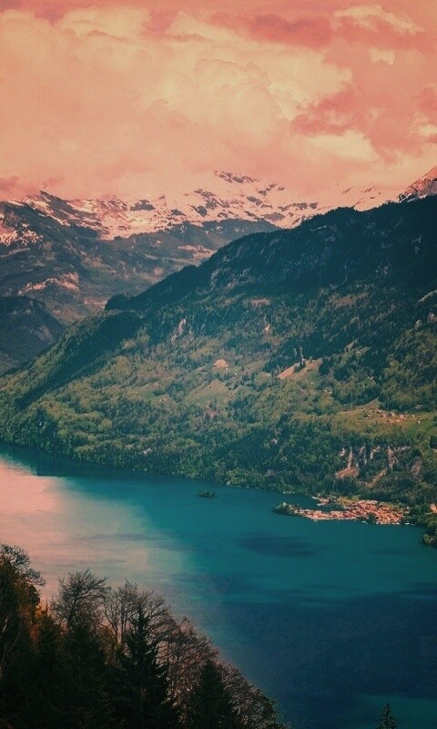 Горная река обои