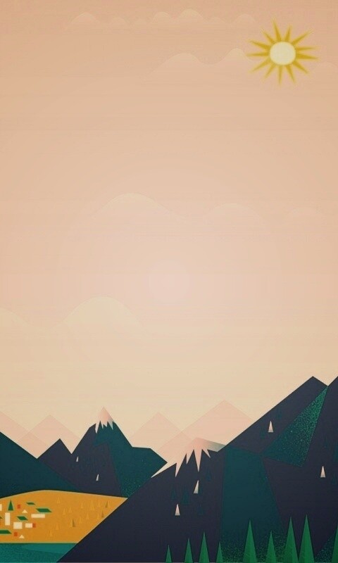 Векторный пейзаж обои