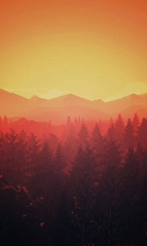 Firewatch закат обои