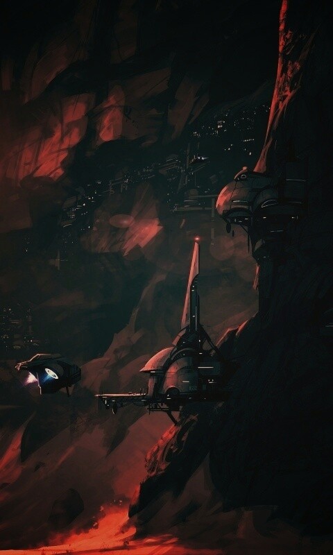 Красные горы обои