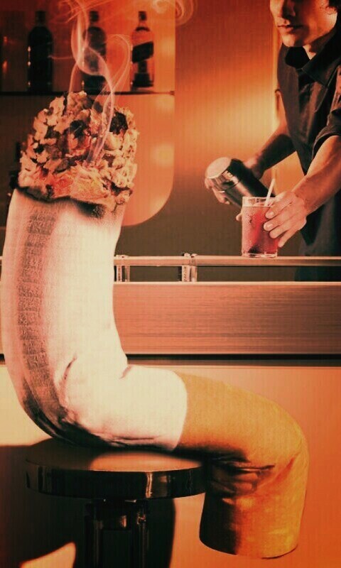 Сигарета в баре обои