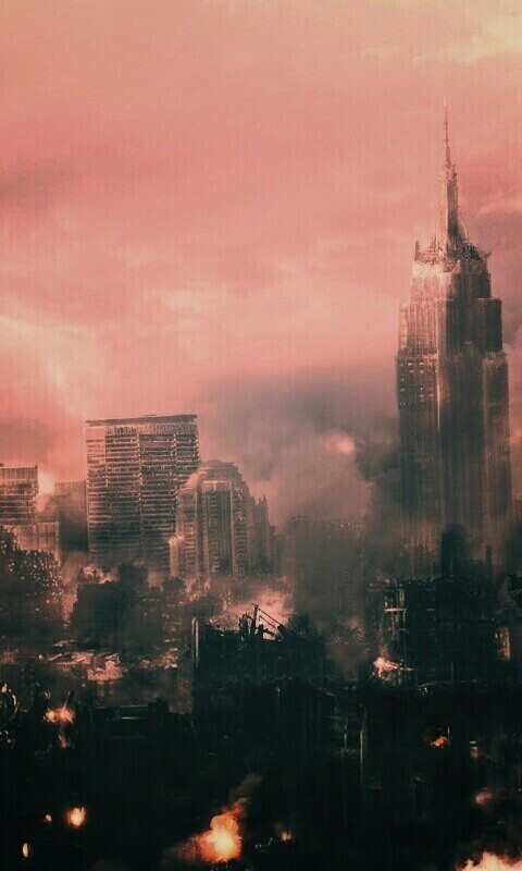 Город после ядерного взрыва обои