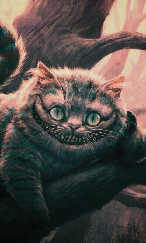 Чеширский кот обои