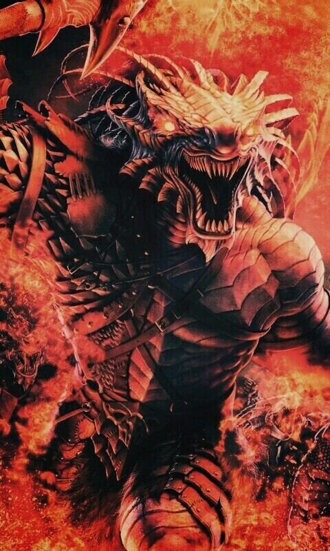 Dragonborn Barbarian обои