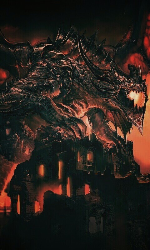 Огромный дракон обои