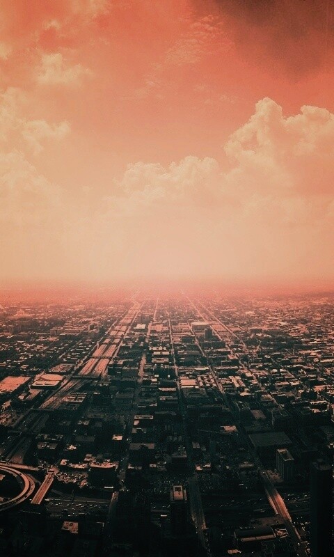 Город: вид сверху обои