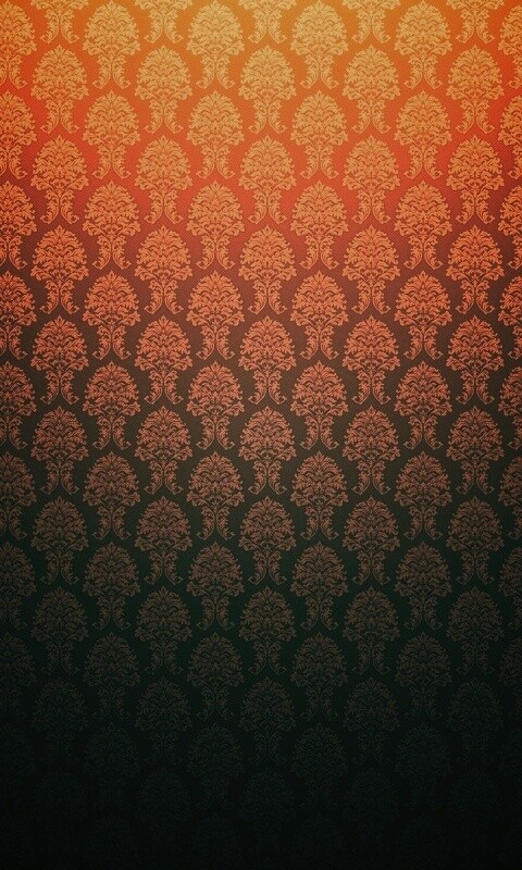 Оранжевые узоры обои