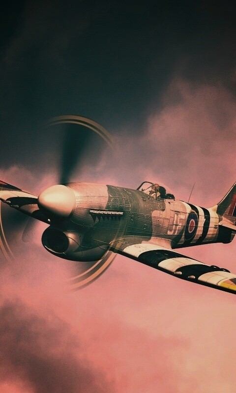 Истребитель времён Второй Мировой Войны обои
