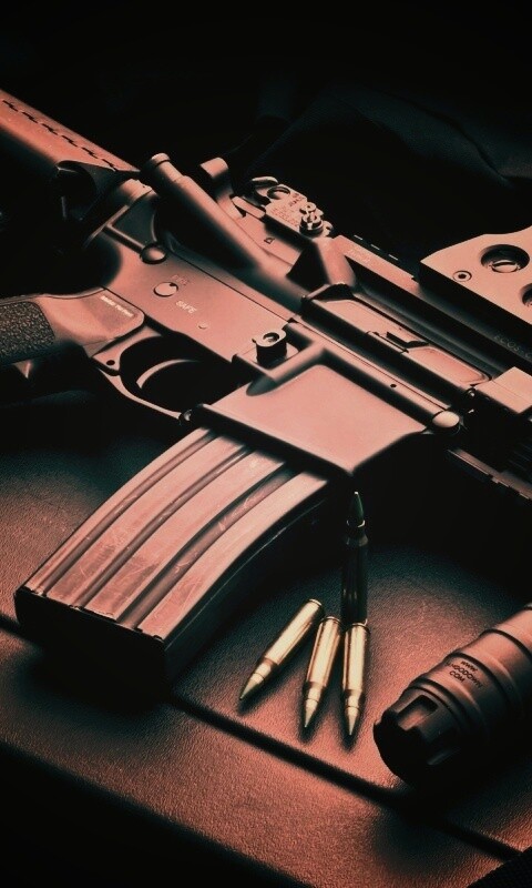 Черный автомат обои