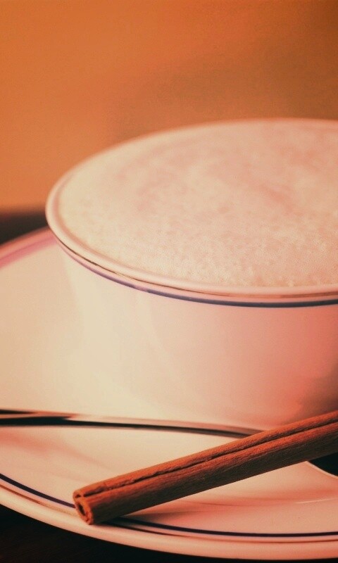 Чашечка кофе с корицей обои