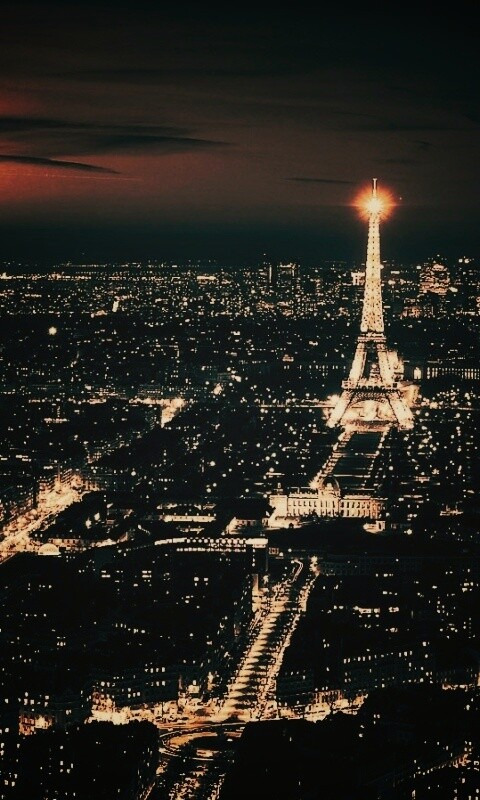Ночной париж обои