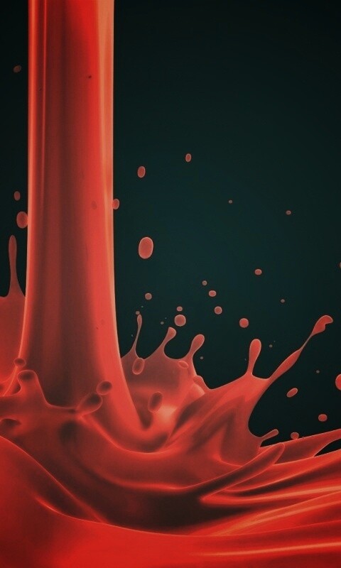 Красный всплеск обои