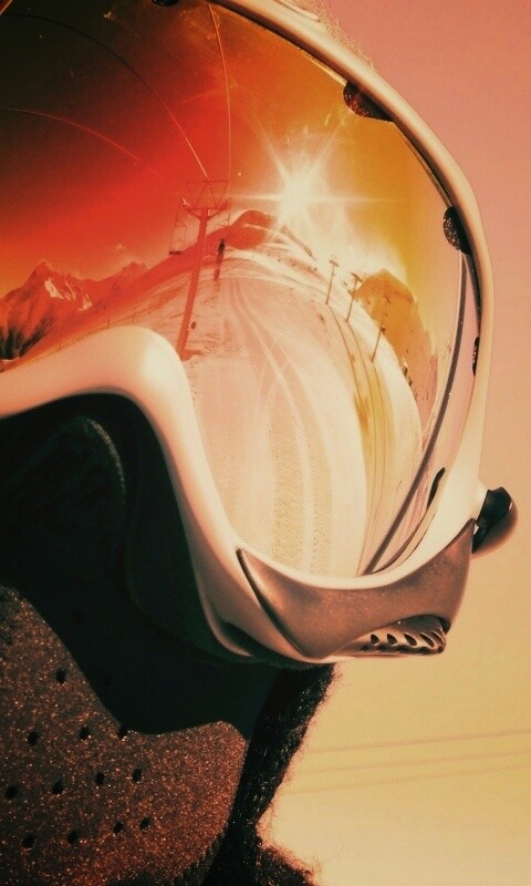 Маска сноубордиста обои