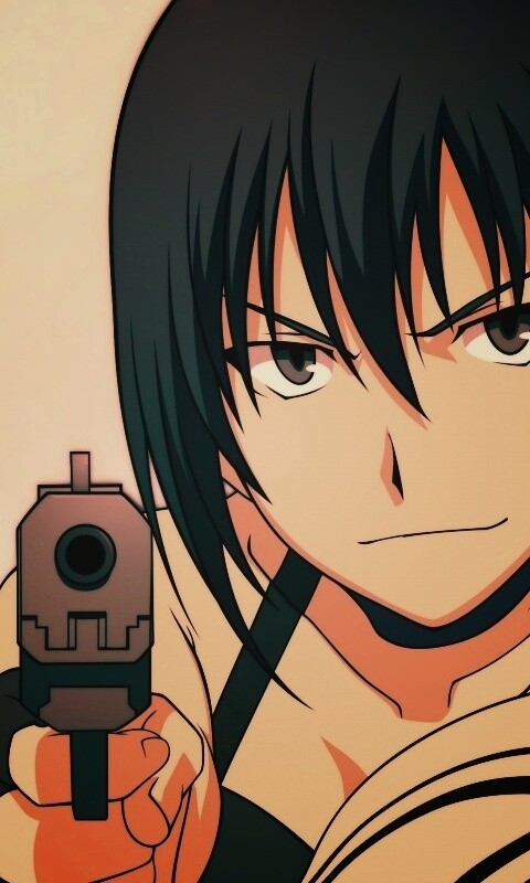 Девушка с пистолетом обои