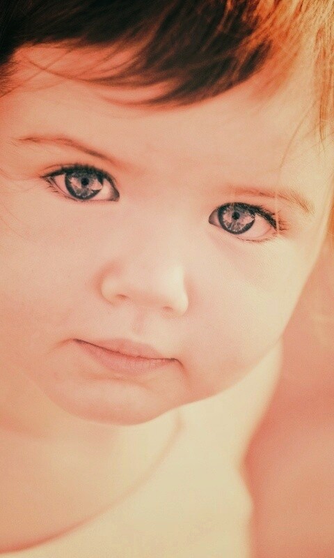 Детское личико обои