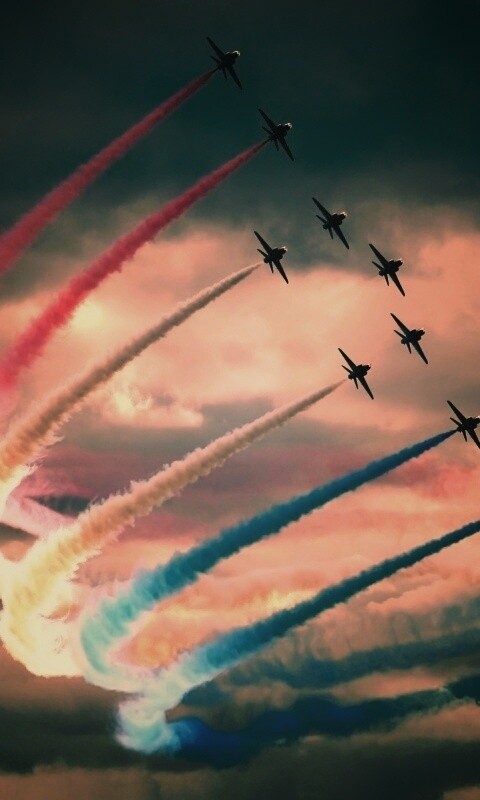 Радужная авиация обои