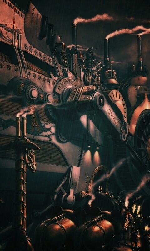 Ноев ковчег в стиле стимпанк обои