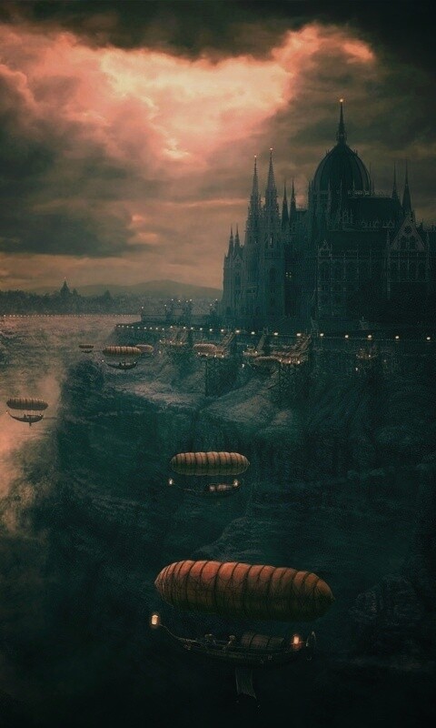 Фентезийный Будапешт обои