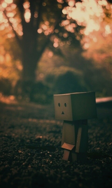 Картонный человечек обои