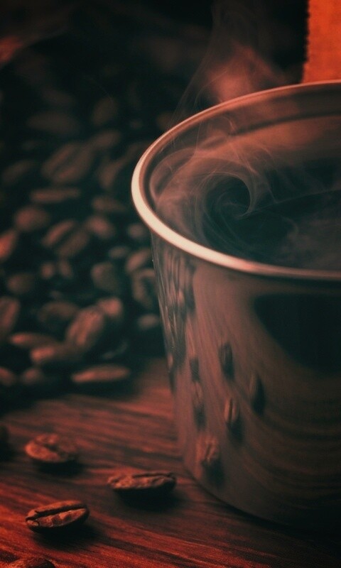 Чашка свежесваренного кофе обои