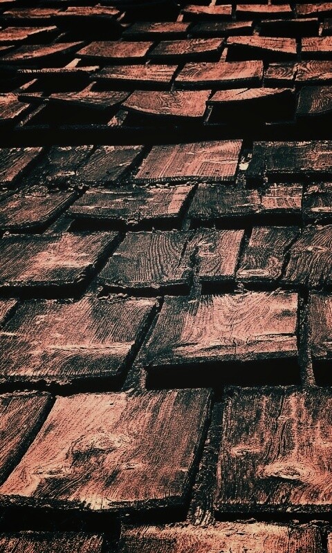 Деревянная крыша обои