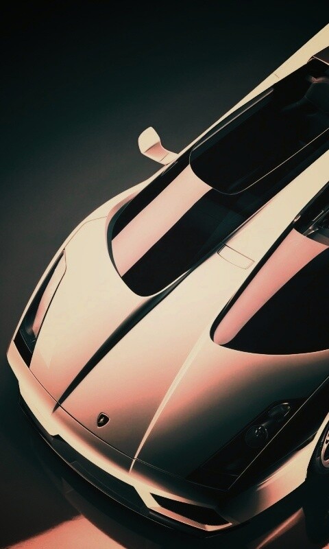 Светло-серый Lamborghini обои