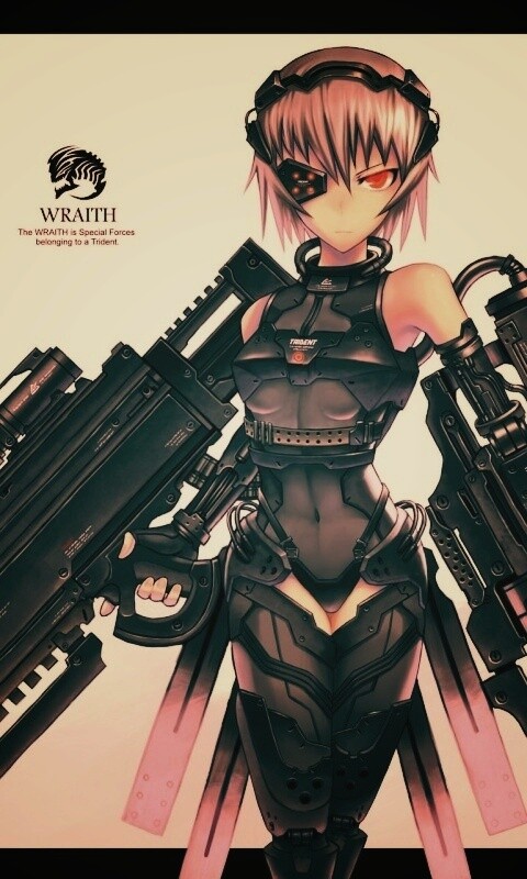 Девушка с оружием обои