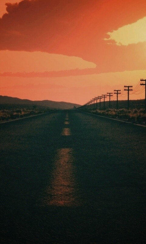 Дорога в пустыне обои