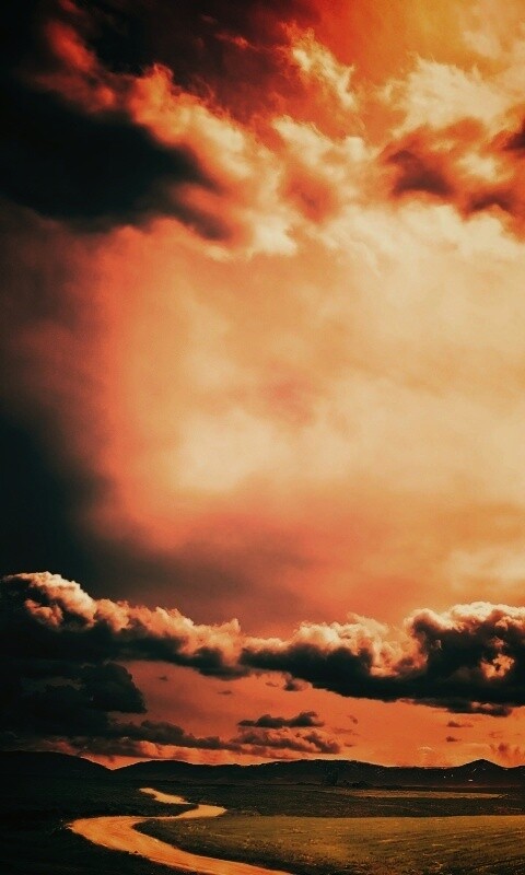 Золотое небо обои