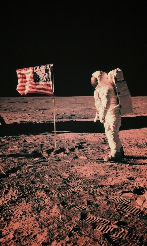 Высадка американцев на Луну обои
