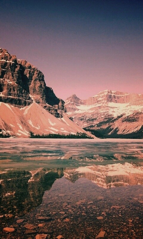 Снежные горы обои