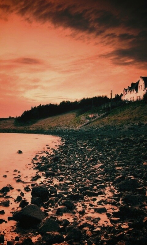 Дом у озера обои