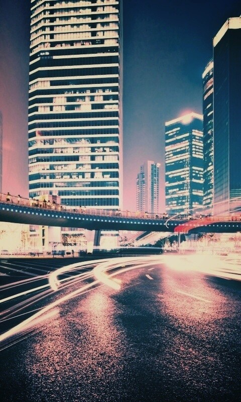 Ночной мегаполис обои