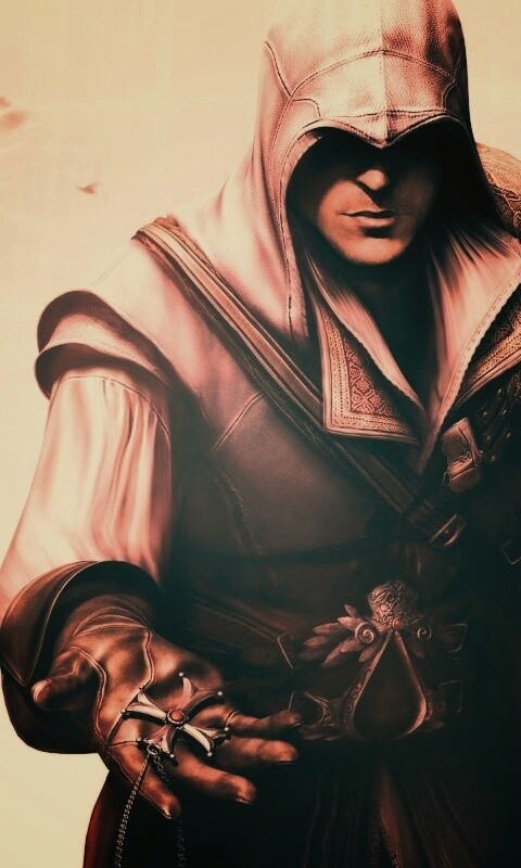 Ассасин с крестом обои